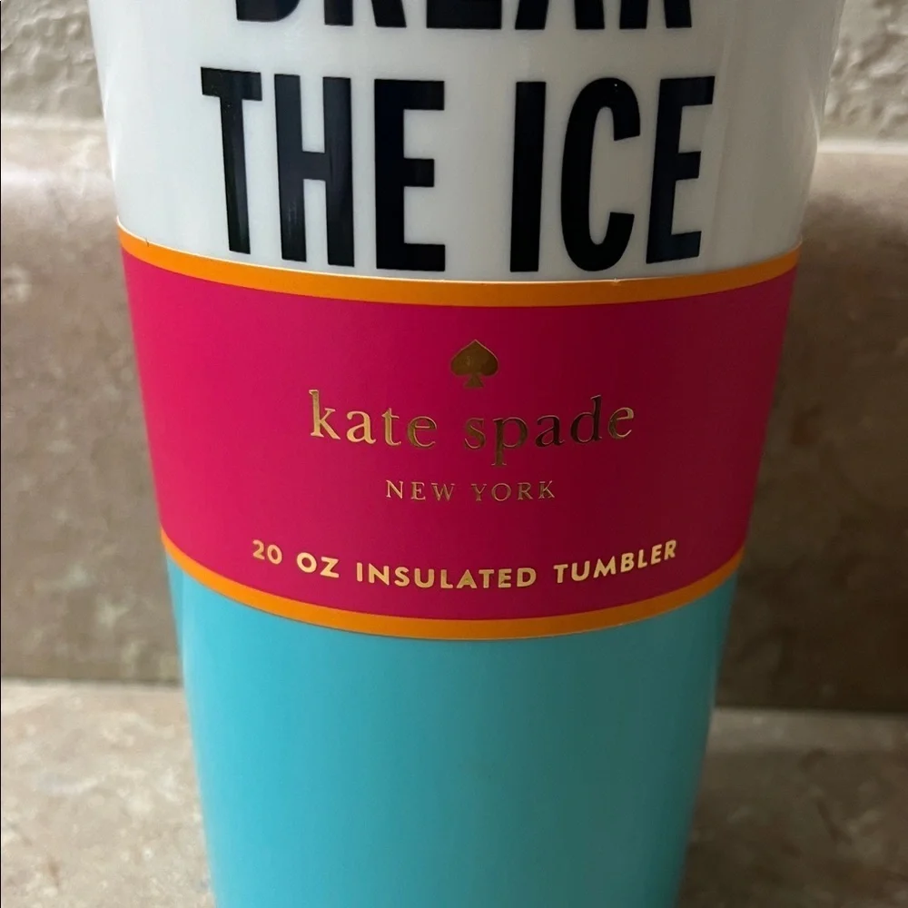 Kate Spade Break the Ice Tumbler - White and Blue